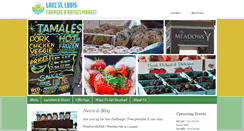 Desktop Screenshot of lakestlouisfarmersandartistsmarket.com