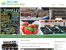 Tablet Screenshot of lakestlouisfarmersandartistsmarket.com